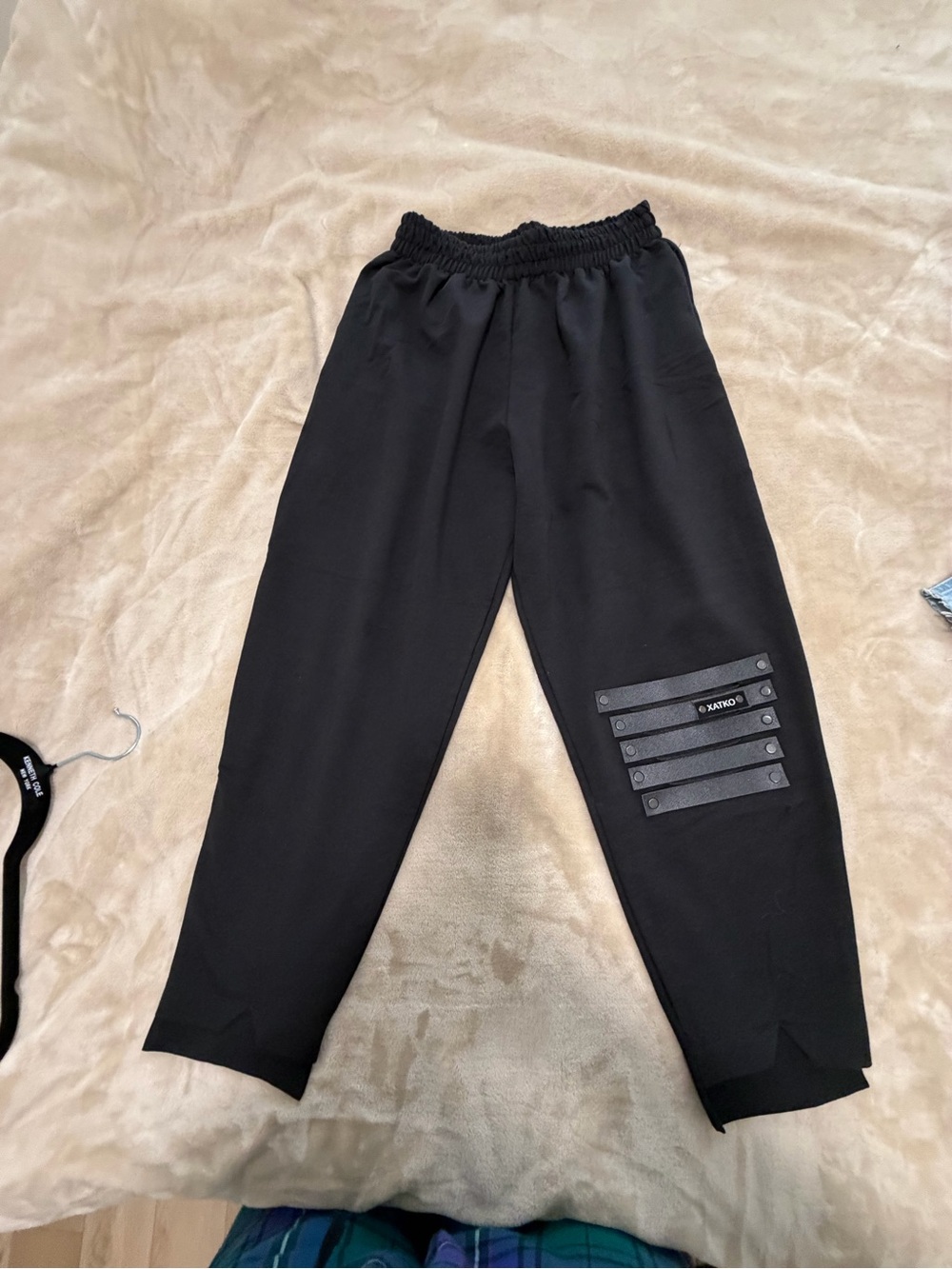 Black Women’s Elastic-Waist Casual Pants